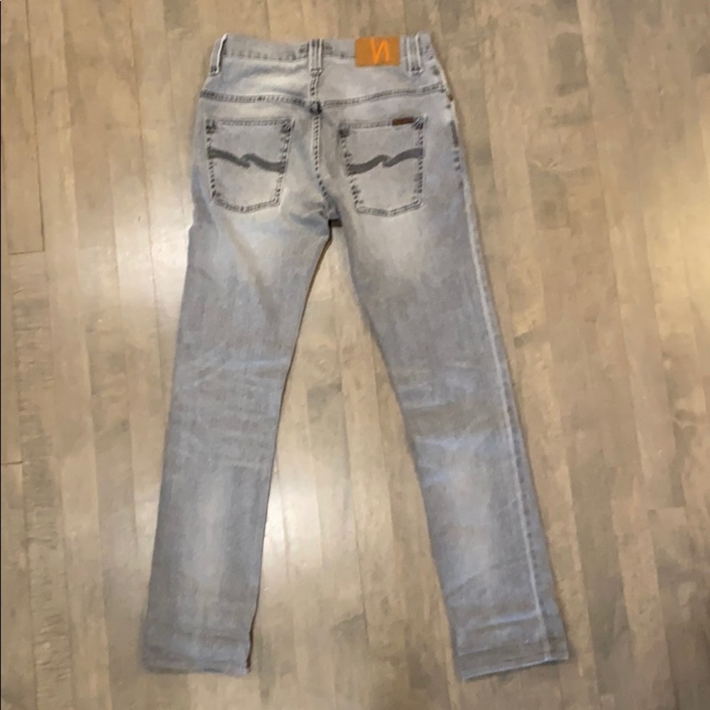 Nudie Jeans Thin Finn Lead Grey 29x30 (hemmed)